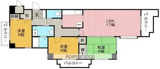 ドゥ・ルペール【4階】の間取り