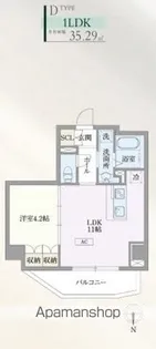 ハビテ外苑【3階】の間取り