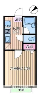 エクセレンス加平【1階】の間取り