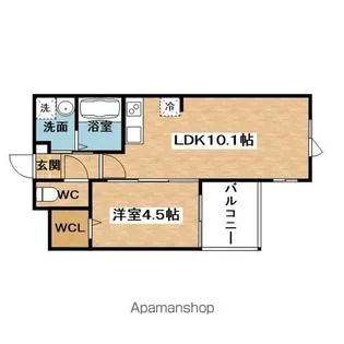 アーバングランデ吹田【4階】の間取り