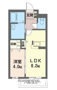 ベレオロシェ【105号室】の間取り
