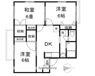 タウニイトミタケ【1階】の間取り