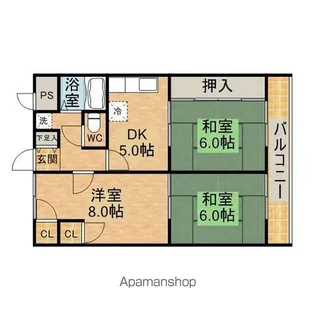 リビエール山川【301号室】の間取り