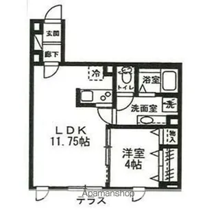 MAR D ETE MIMOMI【1階】の間取り