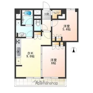 THE GRANDE REGALO 東日暮里【602号室】の間取り