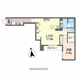 アンビシア本町【2階】の間取り