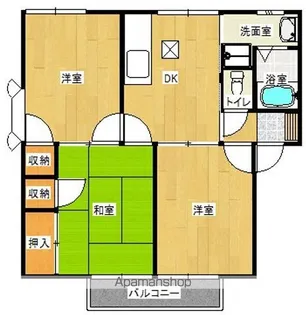 ハミング大橋西【A-101号室】の間取り