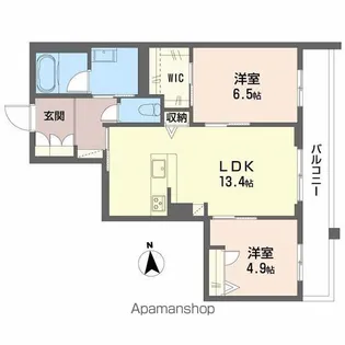 シャルール メゾン【2階】の間取り