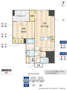 S-FORT警固タワー(旧サムティ警固タワー)【13階】の間取り