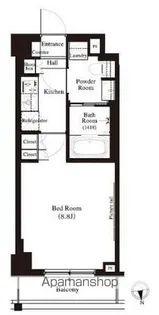 東京都中野区江原町2丁目【マンション】の間取り