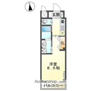 仮)西条本町駅前マンション【2階】の間取り