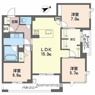 アルテーヌ浜寺元町(213-2)【2階】の間取り