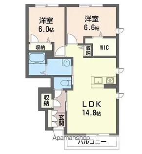 ルミエール【101号室】の間取り