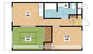 シティクレスト花かいどう【2階】の間取り