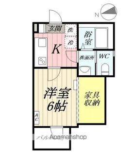 埼玉県八潮市大字木曽根【アパート】の間取り