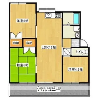 エクセル東丘【1階】の間取り