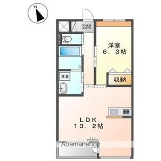 ラディアント.【2階】の間取り