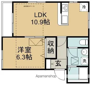 ルネス アヴニール【3階】の間取り
