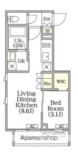 ユーレジデンス目黒東山【3階】の間取り