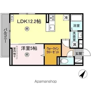 シャローム城原【2階】の間取り