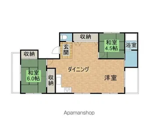 キャロルハイツ(旧北村ハウス)【2F号室】の間取り