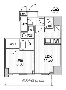 SーRESIDENCE新御徒町CHIARO【6階】の間取り