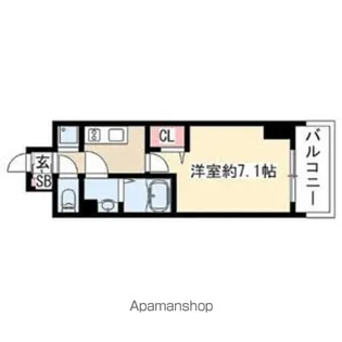 プレサンス桜通ベルノ【804号室】の間取り