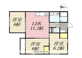 LIKE星久喜 C棟【3階】の間取り