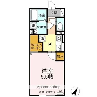 マウント.ナンバ オータム【2階】の間取り