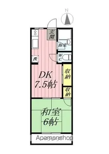 第2青木荘【202号室】の間取り