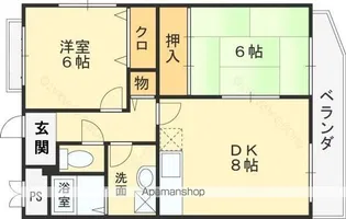 ソルジェンテ陽光園【4階】の間取り
