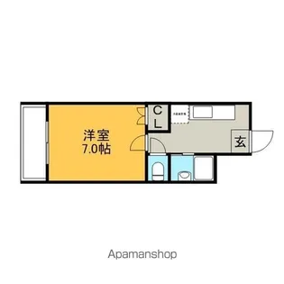 サンティエ【402号室】の間取り