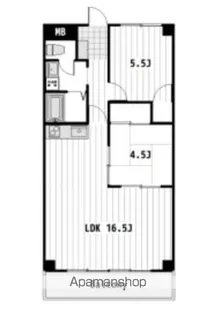 プライムローズ【4階】の間取り