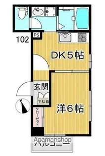 アロン・ド池尻【1階】の間取り