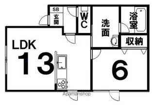 ハイランド【1階】の間取り