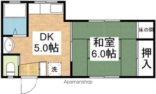 片淵丸尾ハイツE棟【105号室】の間取り