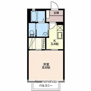 MAISON−M A【1階】の間取り