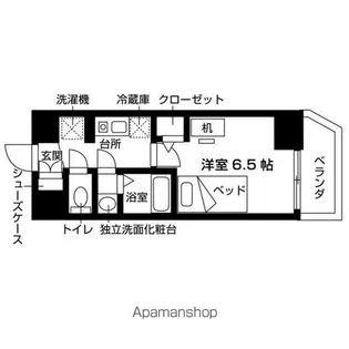 エスリードカレッジゲート南草津【8階】の間取り