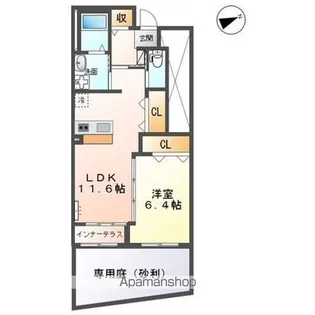 イストワールⅠ【102号室】の間取り