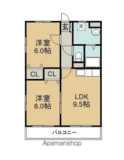 エスポワール金磯【3階】の間取り