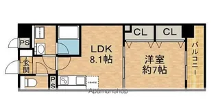 フランディルりんくうⅡ【3階】の間取り