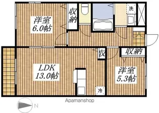 メゾン・ジェミニ【1階】の間取り
