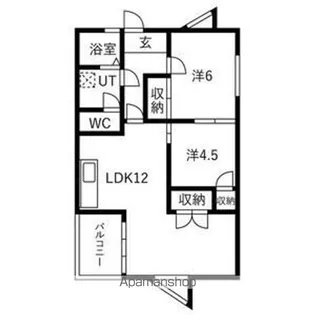メゾン・ド・グラース【1階】の間取り