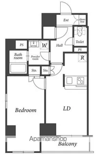 リージア西新宿【2階】の間取り