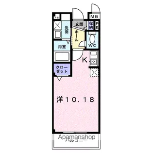 メゾン大将軍【103号室】の間取り