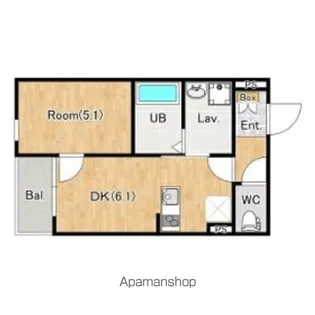 オードビー幕張本郷【3階】の間取り