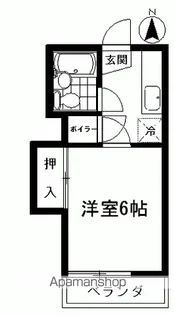 コーポ峰【302号室】の間取り