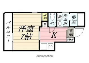 ナーディーユー【2階】の間取り