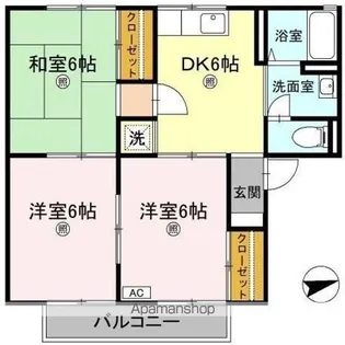 セジュールかもべ【2階】の間取り