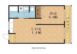 インペリアルパークヤグモ【102号室】の間取り